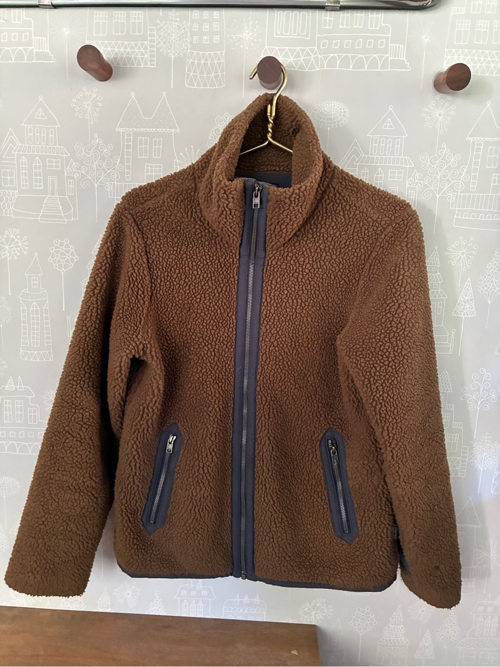 Patagonia Brown Sherpa Fleece Women's Divided Sky Jacket